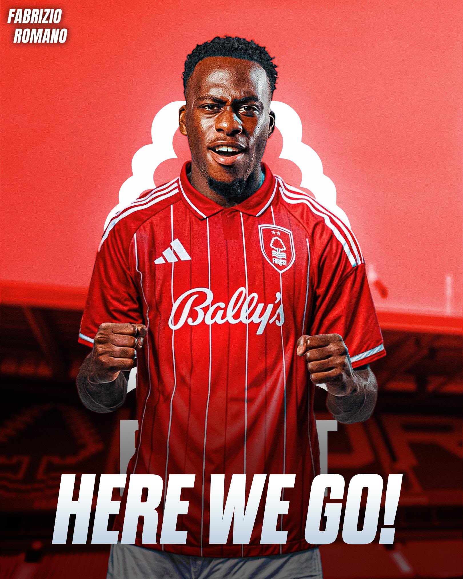 HWG!罗马诺:诺丁汉森林签下雷恩前锋穆因加,转会费3150万欧